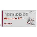 ニゾナイド DT Nizonide DT, ニタゾキサニド（アリニア,アニータ　ジェネリック）, 200mg 錠 (Lupin) 箱